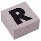 Modulex Tile 2 x 2 with Black 'R' print, Internal Supports