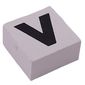 Modulex Tile 2 x 2 with Black 'V' print, Internal Supports