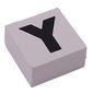 Modulex Tile 2 x 2 with Black 'Y' print, Internal Supports