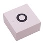 Modulex Tile 2 x 2 with Black Circle Small print, Black Internal Lining, White Dot