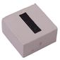 Modulex Tile 2 x 2 with Black 'I' print, Black Internal Lining, No Dot