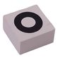 Modulex Tile 2 x 2 with Black 'O' print, Black Internal Lining, No Dot