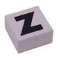 Modulex Tile 2 x 2 with Black 'Z' print, Black Internal Lining, No Dot