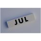 Modulex Tile 2 x 8 without Internal Support with Black 'JUL' print