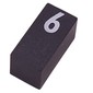 Modulex Tile 1 x 2 with White '6' Half Size print, without Internal Supports