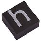 Modulex Tile 2 x 2 with White 'h' print, without Internal Supports