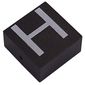 Modulex Tile 2 x 2 with White 'H' print, without Internal Supports