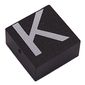 Modulex Tile 2 x 2 with White 'K' print, without Internal Supports