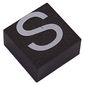 Modulex Tile 2 x 2 with White 'S' print, without Internal Supports