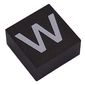 Modulex Tile 2 x 2 with White 'w' print, without Internal Supports