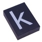 Modulex Tile 3 x 4 with White 'k' print, without Internal Supports