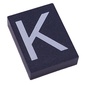 Modulex Tile 3 x 4 with White 'K' print, without Internal Supports