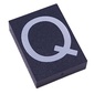 Modulex Tile 3 x 4 with White 'Q' print, without Internal Supports