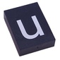 Modulex Tile 3 x 4 with White 'u' print, without Internal Supports