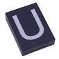 Modulex Tile 3 x 4 with White 'U' print, without Internal Supports