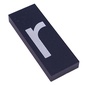 Modulex Tile 3 x 8 without Internal Support with White 'r' print