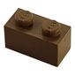 Modulex Brick 1 x 2 with LEGO on Stud