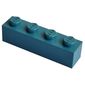 Modulex Brick 1 x 4 with LEGO on Stud
