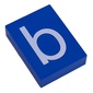 Modulex Tile 3 x 4 with White 'b' print, without Internal Supports