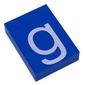 Modulex Tile 3 x 4 with White 'g' print, without Internal Supports