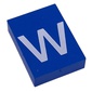 Modulex Tile 3 x 4 with White 'w' print, without Internal Supports