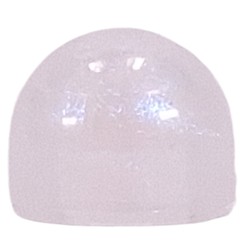LEGO part 6908 Dome 1 x 1 x 2/3 in Transparent with Opalescence/ Satin Trans-Clear