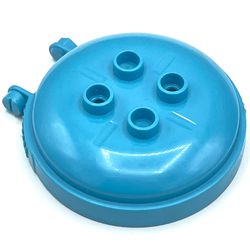 Duplo Cart Lid Round with 2 x 2 Studs and Hinge