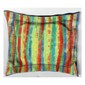 Scala, Pillow 7 x 8 Violet with Multi Stripe Reverse Print