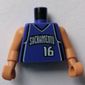 Torso Basketball Jersey, Sacramento Kings '16' Print, Long One Piece Arms Nougat (NBA)