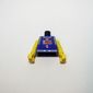 Torso Basketball Jersey, NBA Logo and '1' Print, Long One Piece Arms Yellow (NBA)