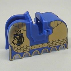 Animal / Creature Accessory, Horse Barding with Knights Kingdom II Lion with Crown Print