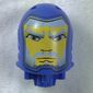 Large Figure Head, Round Top, with King Mathias Print - Gold Line around Face