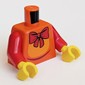 Torso, Elephant Costume, Red Bowtie Print, Red Arms, Yellow Hands