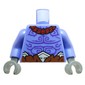 Torso, Bare Chest, Dark Purple Markings, Dark Red Necklaces, Reddish Brown Pants print, Blue Violet Arms, Dark Bluish Gray Hands