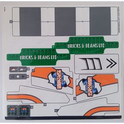 Sticker Sheet 2 for Set 42052-1 - Alternate Version