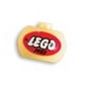 Pen Bead, Round Orb with Classic LEGO Logo Print