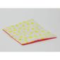 Duplo Blanket Dual Sided with Yellow Bow / Yellow Teddy Bear on White Background Print
