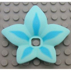 Clikits Icon Accent, Flower 6 x 6 x 2/3 with Sky Blue Petals Print