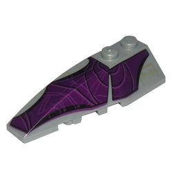Wedge Curved 6 x 2 Left with Purple Wing Print