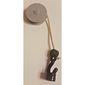 Duplo Winch Drum Narrow High with White String and Black Hook with Stud Case