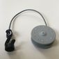 Duplo Winch Drum Narrow High with Dark Bluish Gray String and Black Thin Hook with Stud Case, Rotating