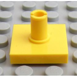 LEGO PART 2460 Tile Special 2 x 2 with Top Pin | Rebrickable - Build ...