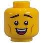 Minifig Head Determined Grimace, Sweat / Relieved Smile print