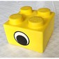 Brick Soft 2 x 2 with Eye Print