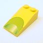 Slope 18° 4 x 2 with Lime Green Semicircle Print