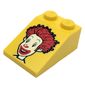 Slope 33° 3 x 2 Smooth with McDonald's Ronald McDonald Print