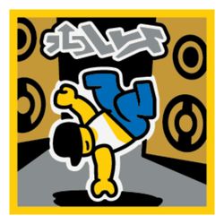 LEGO PART 3068bpr0470 Tile 2 x 2 with Breakdance Print | Rebrickable ...