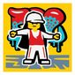 Tile 2 x 2 with Street Dance print