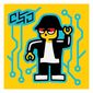 Tile 2 x 2 with Robot Dance