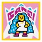 Tile 2 x 2 with Glam Poses print